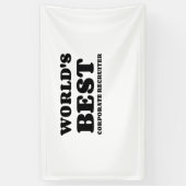 HET BESTE CORPORATE RECRUITER VAN DE WERELD SPANDOEK (Verticaal)
