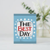 Het beste dag Briefkaart (Staand voorkant)