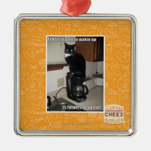 het beste deel dat uv wakker wordt metalen ornament