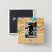 het beste deel dat uv wakker wordt vierkante button 5,1 cm (Voorkant /achterkant)