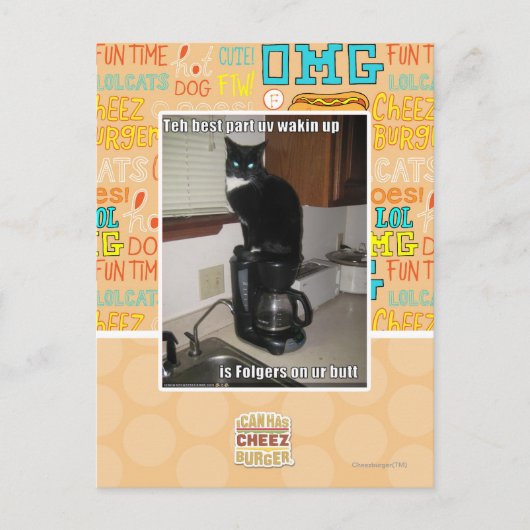 Het beste deel UV Wakker worden Briefkaart (Voorkant)