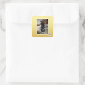 Het beste deel UV Wakker worden Vierkante Sticker (Tas)