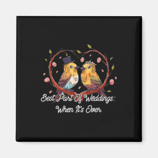 Het beste deel van bruiloften bruid en bruidegom g magneet