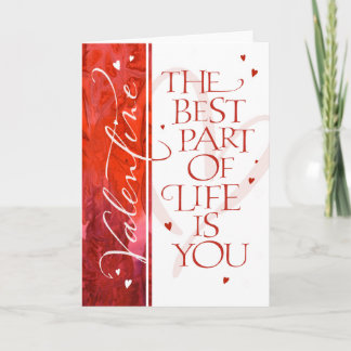 Het beste deel van het leven is jij feestdagen kaart