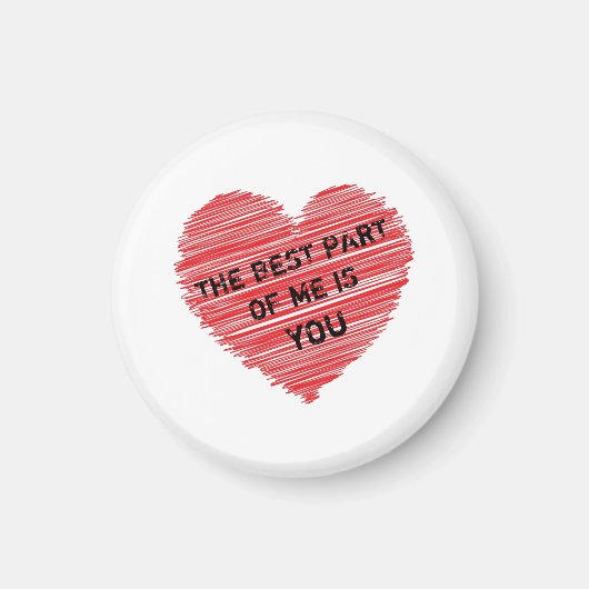 Het beste deel van mijn romantische tekst in een r magneet (Voorkant)