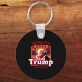 Het Beste Deel Van Wakker Worden Is Dat Donald Tru Sleutelhanger (Voorkant)