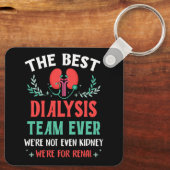 Het beste dialyse team ooit verpleegster nier grap sleutelhanger (Achterkant)