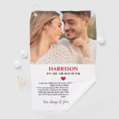 HET BESTE DOOR PAR RED HEART BERICHT FOTO GOLFHANDDOEK (Insitu)