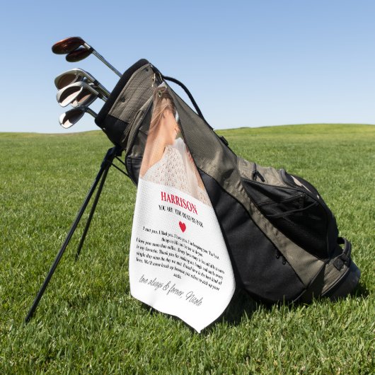 HET BESTE DOOR PAR RED HEART BERICHT FOTO GOLFHANDDOEK (Groen)