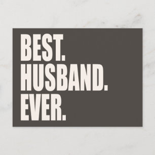 Het beste. Echtgenoot. Ooit. Briefkaart