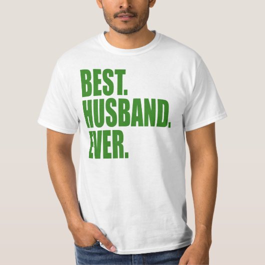 Het beste. Echtgenoot. Ooit. (groen) T-shirt (Voorkant)