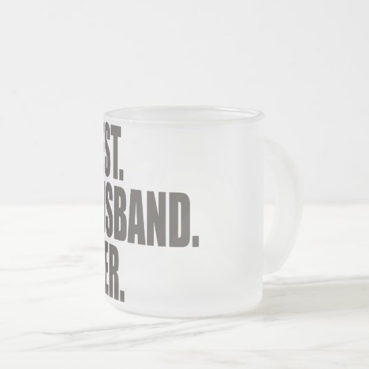 Het beste. Echtgenoot. Ooit. Matglas Koffiemok (Voorkant rechts)