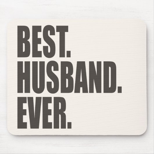 Het beste. Echtgenoot. Ooit. Muismat (Voorkant)