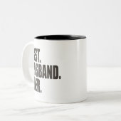 Het beste. Echtgenoot. Ooit. Tweekleurige Koffiemok (Voorkant links)