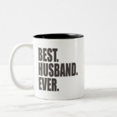 Het beste. Echtgenoot. Ooit. Tweekleurige Koffiemok (Links)