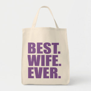 Het beste. Echtgenote. Ooit. (Paars) Tote Bag