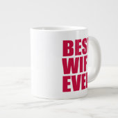 Het beste. Echtgenote. Ooit. (roze) Grote Koffiekop (Voorkant rechts)