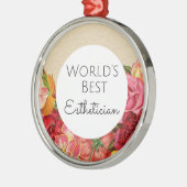 Het beste estheticiëncadeau van de wereld metalen ornament (Links)