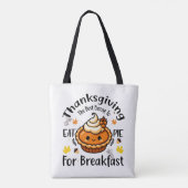 Het beste excuus om taart te eten als ontbijt tote bag (Achterkant)