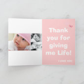 Het beste Gepersonaliseerde Mamma van de Geboorte, Kaart (Binnen)