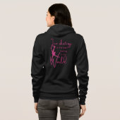 Het beste gevoel - een hete roze stekelrok, een ij hoodie (Achterkant volledig)