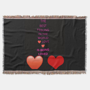 Het Beste Gevoel in de Wereld Liefde Is Geliefd Wo Deken