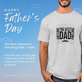 Het beste Geweldige geweldige papa T-shirt