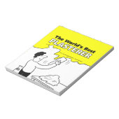 Het beste gipsplaat ter wereld notitieblok (Linkerzijde)