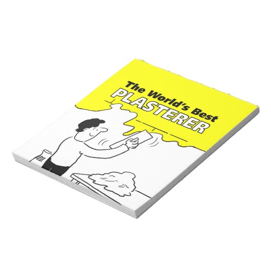 Het beste gipsplaat ter wereld notitieblok (Linkerzijde)