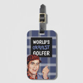 Het beste golftas Label ter wereld Bagagelabel (Voorkant (verticaal))
