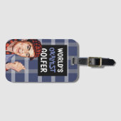 Het beste golftas Label ter wereld Bagagelabel (Voorkant (horizontaal))