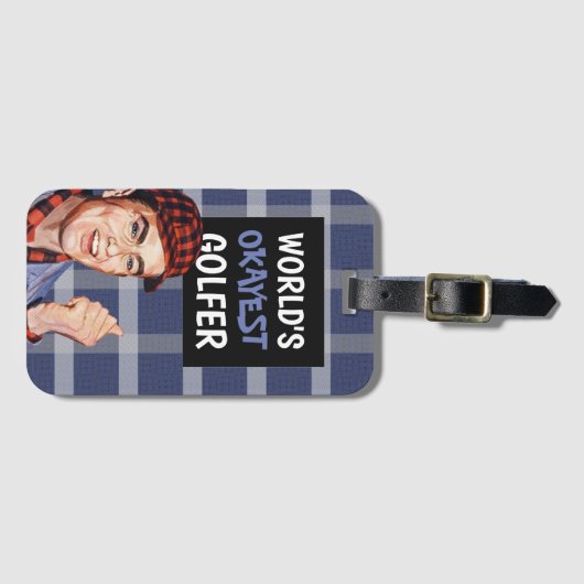 Het beste golftas Label ter wereld Bagagelabel (Voorkant (horizontaal))