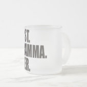 Het beste. Gramma. Ooit. Matglas Koffiemok (Voorkant rechts)