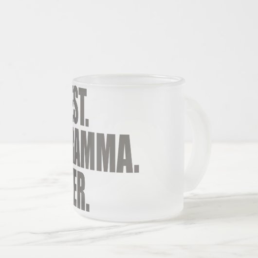 Het beste. Gramma. Ooit. Matglas Koffiemok (Voorkant rechts)