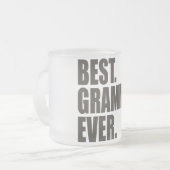 Het beste. Gramma. Ooit. Matglas Koffiemok (Voorkant links)