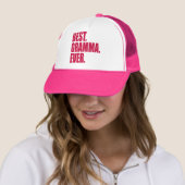 Het beste. Gramma. Ooit. (roze) Trucker Pet (In situ)