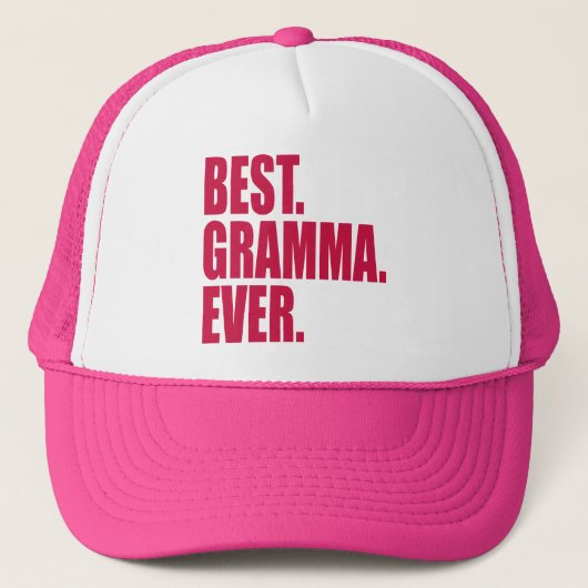 Het beste. Gramma. Ooit. (roze) Trucker Pet (Voorkant)