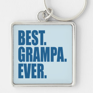 Het beste. Grampa. Ooit. (blauw) Sleutelhanger