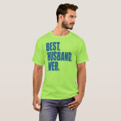 Het beste. Husband. Ooit. (blauw) T-shirt (Voorkant volledig)