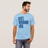 Het beste. Husband. Ooit. (blauw) T-shirt (Voorkant volledig)