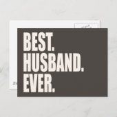 Het beste. Husband. Ooit. Briefkaart (Voorkant / Achterkant)