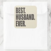 Het beste. Husband. Ooit. Vierkante Sticker (Tas)