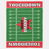 Het beste in het spel Football gepersonaliseerde g Fleece Deken (Voorkant)