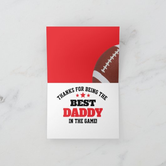 Het beste in het spel Football gepersonaliseerde g Kaart (Binnen)