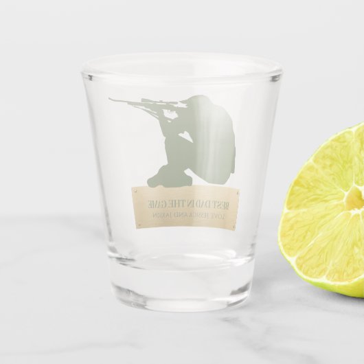 Het beste in het spel gepersonaliseerde gift shot glas (Achterkant)