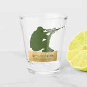 Het beste in het spel gepersonaliseerde gift shot glas (Voorkant)