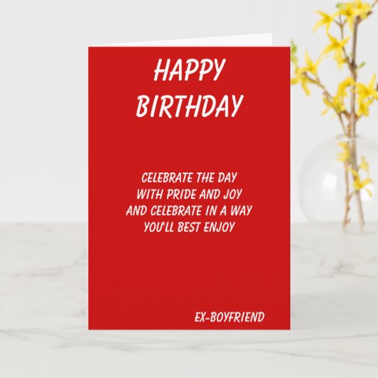 Het beste in verjaardagskaarten van alles-ex-vrien kaart (Gele Bloem)