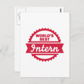 Het beste Intern van de wereld Briefkaart (Voorkant / Achterkant)