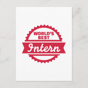 Het beste Intern van de wereld Briefkaart