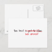 Het beste is aangekomen briefkaart (Voorkant / Achterkant)